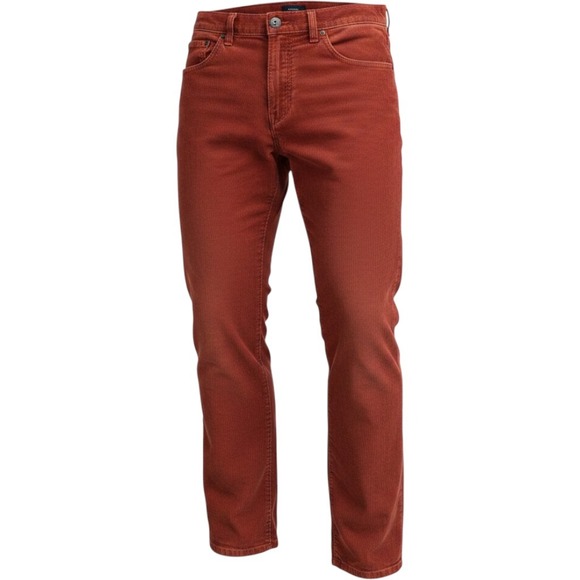 GAP Other - Gap Mens Straight Fit Corduroy Pants Rust Red 35x30 Ribbed 5-Pocket Cords